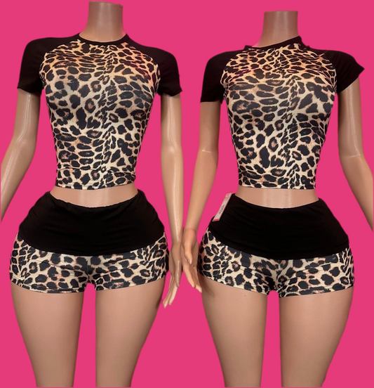 Cheetah  2 piece